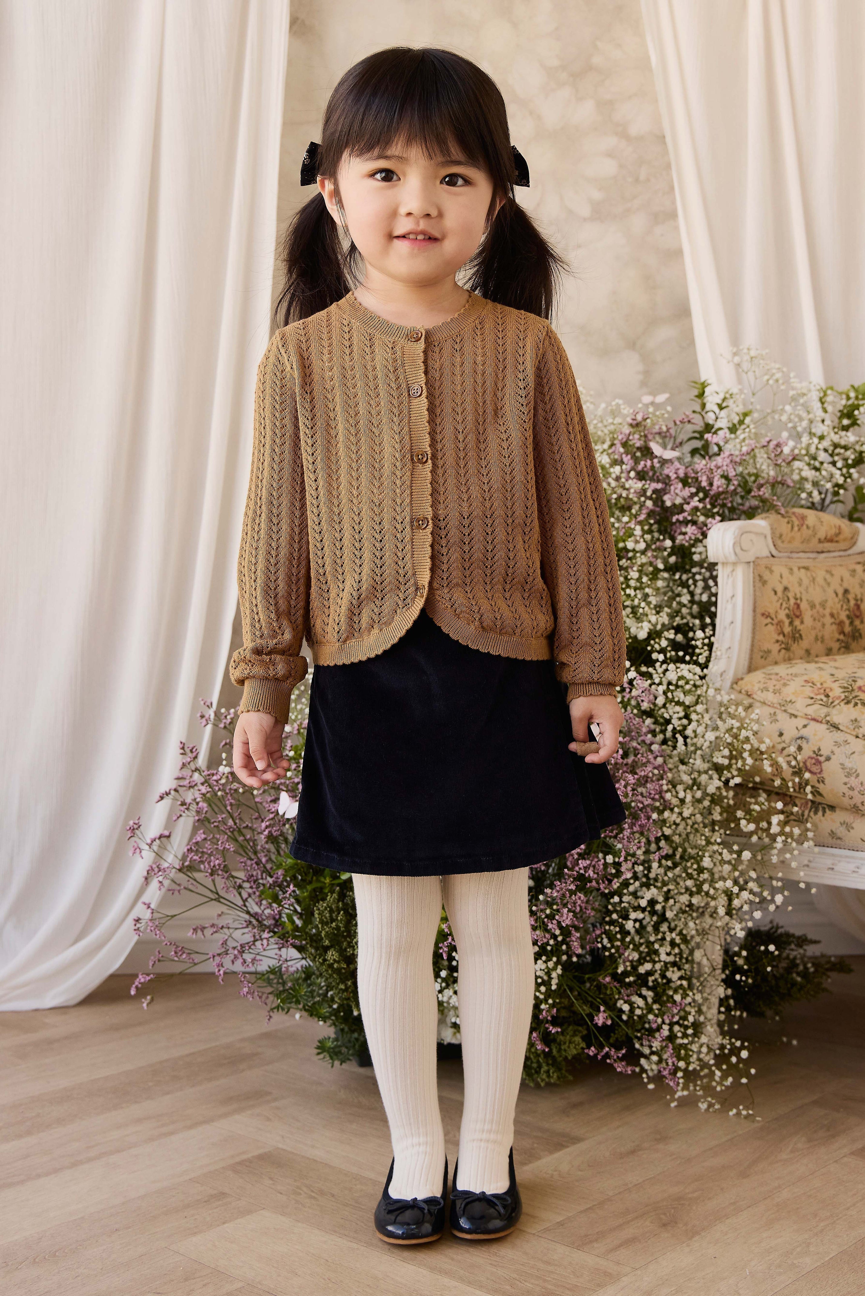 Jupe mini structurée bleu marine pour fille Style classique au quotidien