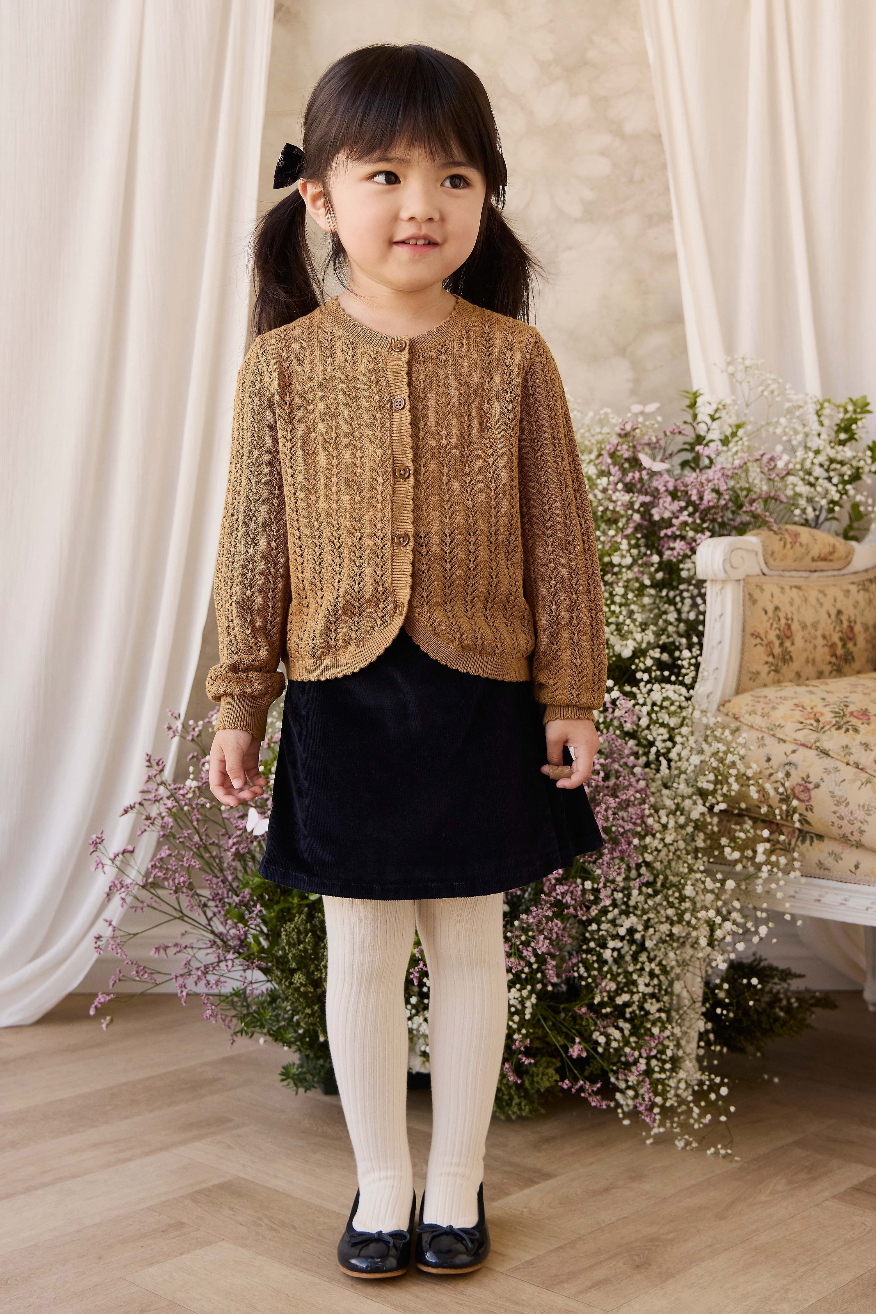 Jupe mini structurée bleu marine pour fille Style classique au quotidien