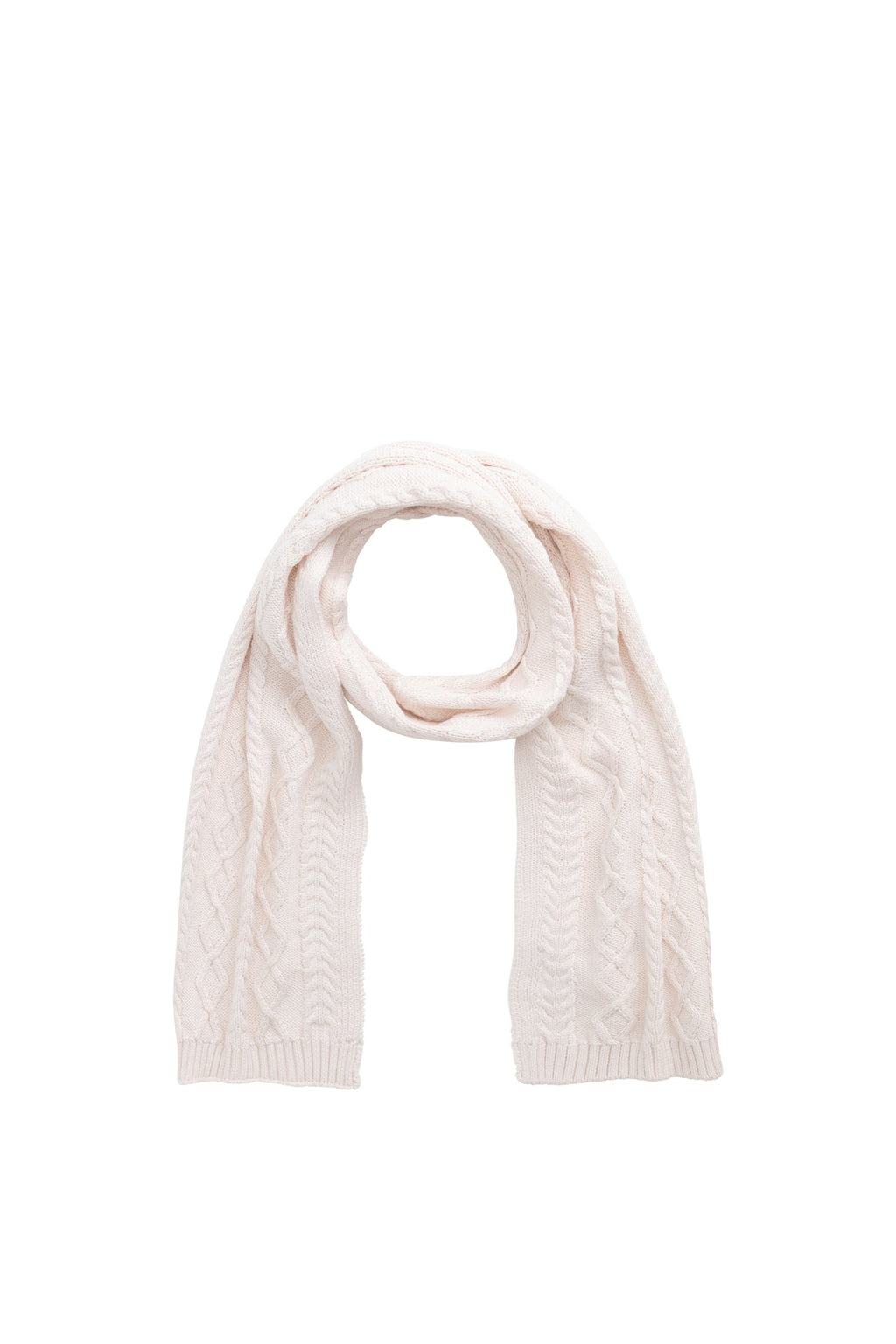 Écharpe en coton torsadé pour fille, mauve doux, accessoire d'hiver chaud