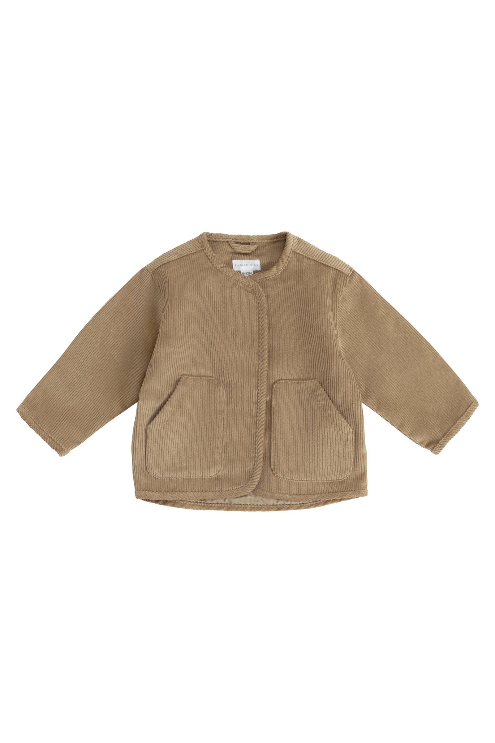 Veste Enfant en Coton Côtelé Hay, Col Mao, Boutons, Chaude, Décontractée