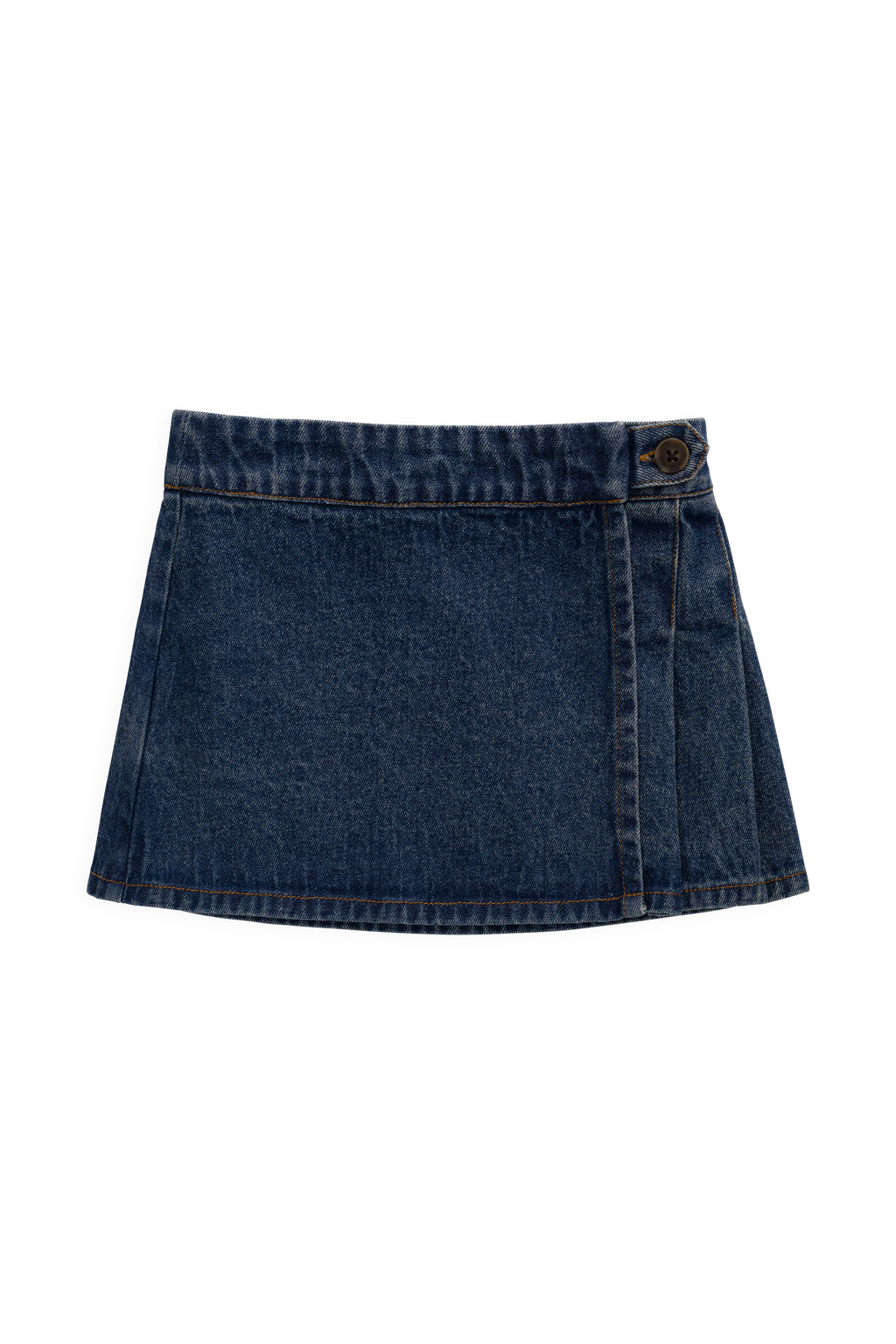 Jupe trapèze en jean classique pour fille, en coton doux, pour tous les jours