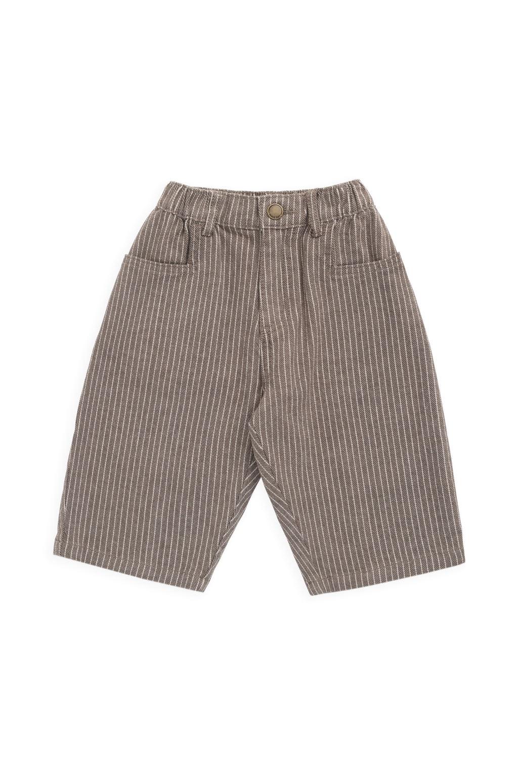 Pantalon droit décontracté pour garçon, mini-rayures, coton, taille élastique, décontracté