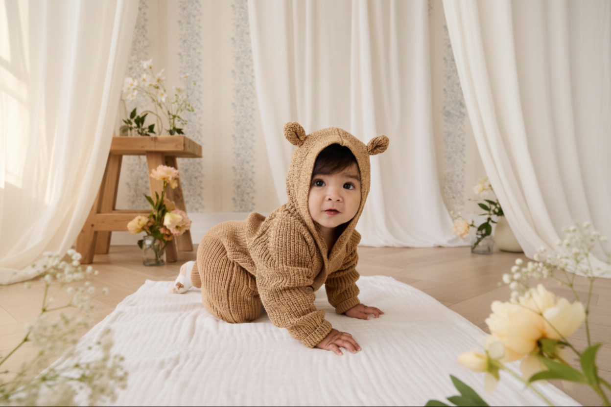 Baby Bear Romper Banner
